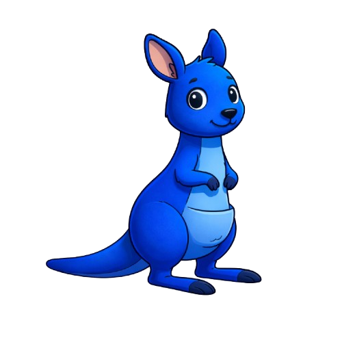 Hugh il canguro blu